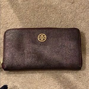 Authentic Tory Burch Purple Wallet